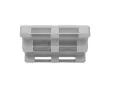 Хигиенично пластмасово пале FIDUS Hygiene 1210 3R – 1200 × 1000 мм, снимка 2