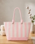 Victoria's Secret Heritage Stripe Rope Handle Tote Bag Голяма дамска чанта, снимка 2