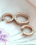 Разкошен Сребърен Позлатен Комплект BVLGARI с Бели Циркони, снимка 1