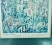 Офорт - "Стара София" Мит. Димитров, лимитиран тираж 80/88, снимка 2