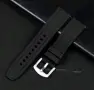 22 мм 22 mm Силиконова каишка за мъжки часовник черна стомана армейско зелено стомана нова , снимка 2