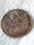 Сребърна монета 1 лев 1910 година България цар Фердинанд първи 21044, снимка 3