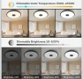 LED таванно осветление с дистанционно управление,IP65 диаметър 28см,димируема с Bluetooth говорител, снимка 4