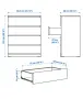 Скрин IKEA MALM 4 чекмеджета, снимка 3