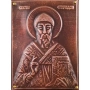 МЕДНА ИКОНА ЗА ЗАЩИТА СВЕТИ СПИРИДОН, снимка 2