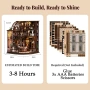 DIY Book Nook Миниатюрна книжарница – 3D пъзел за сглобяване, снимка 2