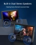 Нов Двоен портативен USB / SD / DVD плеър за кола WONNIE 10.5 инча – Два самостоятелни екранa ..., снимка 4