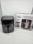 Чисно нов Фритюрник с горещ въздух Black & Decker BXAF6500E, черно-сребрист, 1600 W, 6,5 л, снимка 1