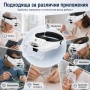 Акумулаторна професионална увеличителна лупа за глава с лед осветление очила за четене гоблени шиене, снимка 5