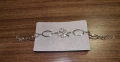 Дамска сребърна гривна „Детелина“ с камъчета, снимка 9