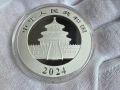 Панда 2024 сребърна монета, снимка 2