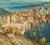 Картина, изглед от В. Търново, 1960-те год., снимка 3