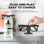 Зарядна станция за Ray-Ban Meta AI Smart Glasses, USB-C, LED, Wayfarer, Skyler, снимка 5