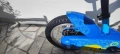 Детско колело Btwin 500 Ocean, 14", синьо, с помощни колела – 3-5 години, снимка 5
