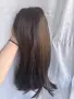 НОВА Кафява естествена перука! 100% високо качество, снимка 4
