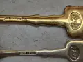 Комплект позлатени сребърни лъжици 925 R&B 1991г., снимка 7