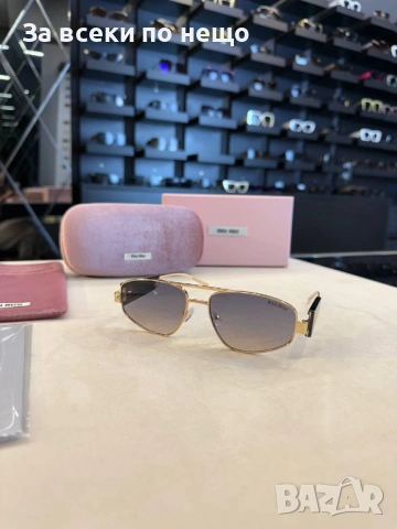 Miu Miu Слънчеви Очила С UV400 Миу Миу С ПОДАРЪК🎁Калъф - Различни Цветове Код SK1434, снимка 7 - Слънчеви и диоптрични очила - 54453659