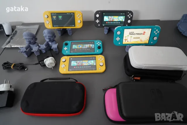 Nintendo Switch Lite с поставен чип, 128GB и 18 игри