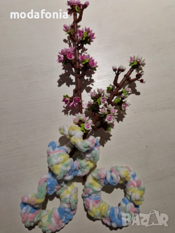 Плетено скрънчи CANDY, снимка 6 - Аксесоари за коса - 54343090