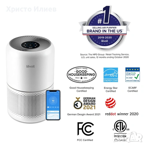 Пречиствател за въздух Levoit Core 300S, снимка 3 - Овлажнители и пречистватели за въздух - 55186917