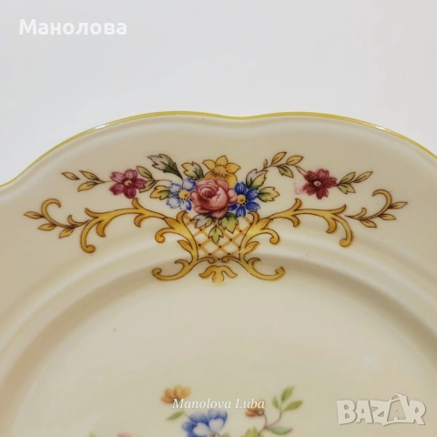 Троен комплект, порцеланова чаша за чай Mitterteich Bavaria., снимка 5 - Други ценни предмети - 54011887