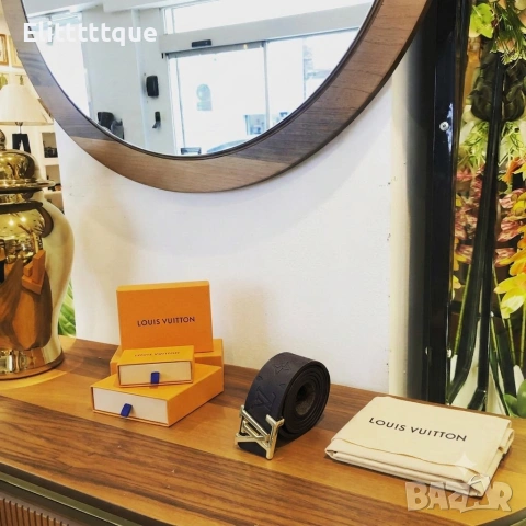 колан от естествена кожа в кутия 4см Louis Vuitton 