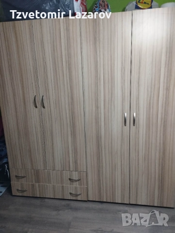 Двукрилен гардероб, снимка 2 - Гардероби - 54199430