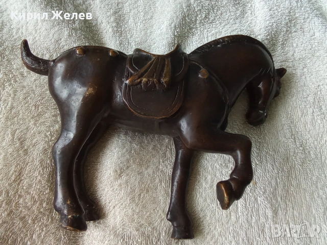 Бронзова фигурка на 🐎 кон 49429, снимка 3 - Колекции - 54491277