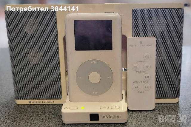 iPod Nano 1st Gen dock- микро система с дистанционно