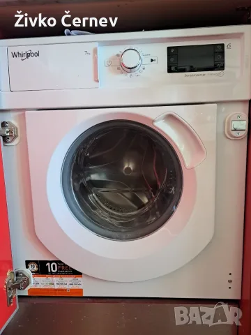Пералня за вграждане Whirlpool 7 кг 1400 об/мин 6th Sense, Инверторен мотор, Цифров дисплей, снимка 5 - Перални - 55476491