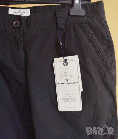 дамски, класически, къси панталони 3/4- Tom Tailor- Нов, снимка 3 - Къси панталони и бермуди - 54240614