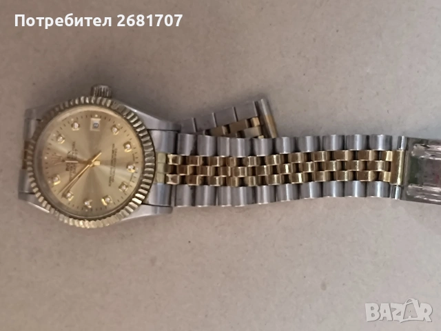 позлатен часовник Rolex , снимка 2 - Мъжки - 54978156