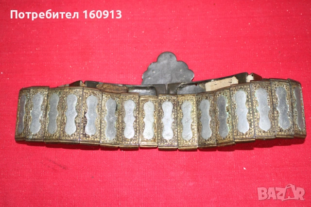 Възрожденски сребърен Дедеагач колан пафта накит за носия., снимка 8 - Антикварни и старинни предмети - 54224867