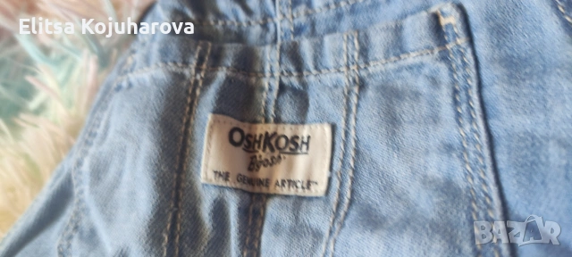 Оригинални детски дънки Tommy Hilfiger и дънков гащеризон OshКosh , снимка 5 - Детски панталони и дънки - 55176583