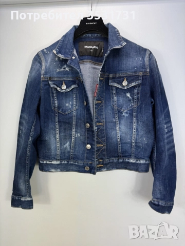 Dsquared2 класическо дънково синьо яке