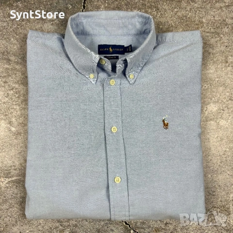 Вечна елегантност с тази оригинална риза Ralph Lauren тип "Oxford"., снимка 5 - Ризи - 54441046