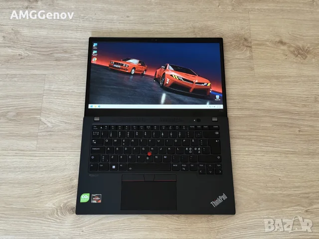 Като Нов 14'FHD IPS  Ryzen 7 Pro-5850u  Thinkpad T14s Gen 2  16GB LPDDR4x  512GB, снимка 3 - Лаптопи за работа - 55500090