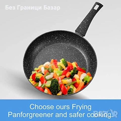 Нови Rainberg 3 Тигана 20 24 28см Гранит Индукция Незалепващи за готвене кухня, снимка 7 - Съдове за готвене - 54567000