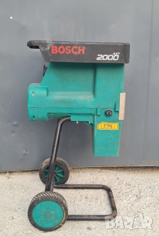 Електрическа дробилка за клони Bosch AXT 2000 – Немско качество, снимка 3 - Градинска техника - 54674187