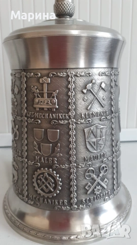 Халба от калай 700 мл,  Antik*Vintage #135, снимка 2 - Антикварни и старинни предмети - 54388627