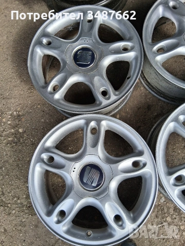 16цола за SEAT 5×100 6.5J ×16 ет 44.5 ц.57.1мм , снимка 3 - Гуми и джанти - 54485235