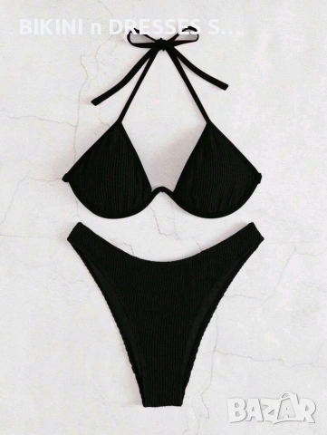 Черен бански банел рипс , снимка 3 - Бански костюми - 54863212