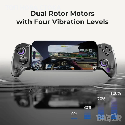 abxylute S8 Bluetooth мобилен геймпад с джойстик за Switch 1 и 2, iPhone,iPad,Android, снимка 6 - Други игри и конзоли - 55236335