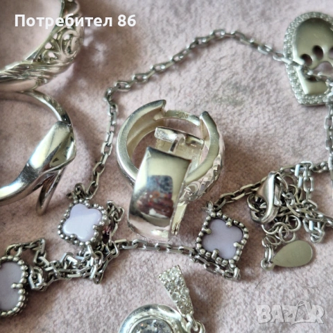 Нови сребърни обеци , снимка 3 - Обеци - 54604544