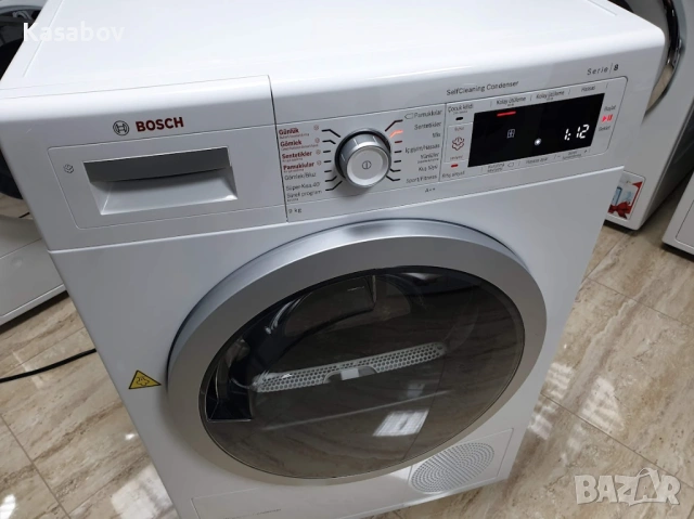 9Kg - Пара - Сушилня Bosch Serie 8 с Термопомпа 12м Гаранция Бош