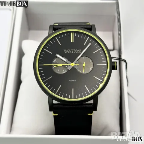 Watx and Colors Chronograph Black/Yellow + Earbuds