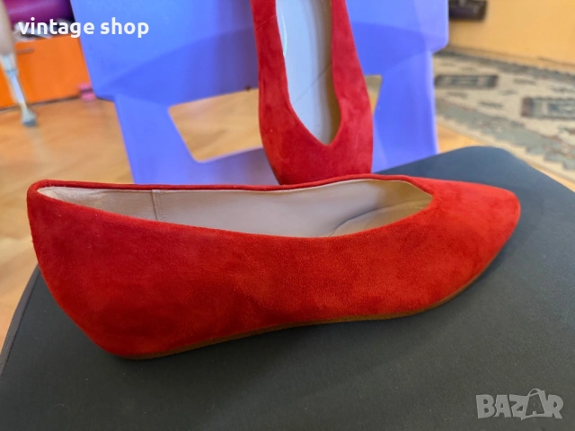 Балеринки Clarks естествен велур, размер 41, снимка 10 - Дамски елегантни обувки - 54270888