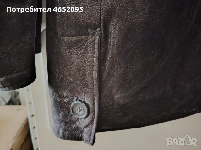 Mъжко кожено яке от естествена кожа Sitelli, снимка 8 - Якета - 54037144