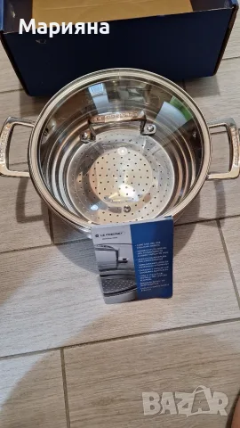 Чисто нова приставка за готвене на пара Le Creuset Multi-Steamer (24 см, неръждаема стомана), снимка 2 - Съдове за готвене - 55594200