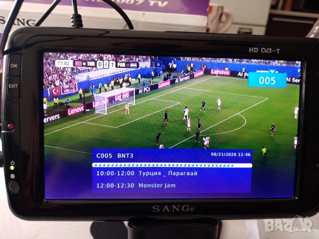 Телевизорче 7" SANG HD7007 TV, снимка 6 - Телевизори - 54986429